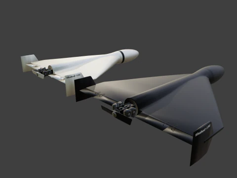 Shahed-136 kamikaze drone 3D Model