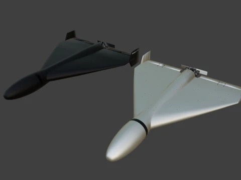 Shahed-136 kamikaze drone 3D Model
