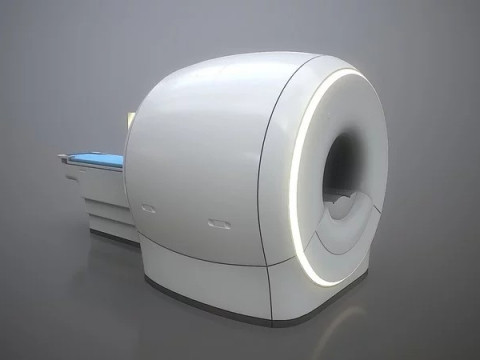 MRI scanner MRT 3D Modell