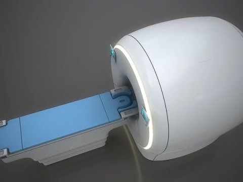 MRI scanner MRT 3D Modell