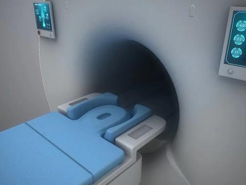 MRI scanner MRT 3D Modell