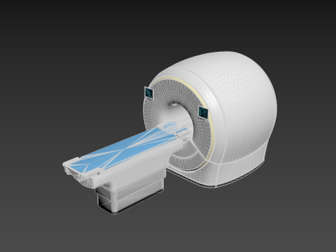 MRI scanner MRT 3D Modell