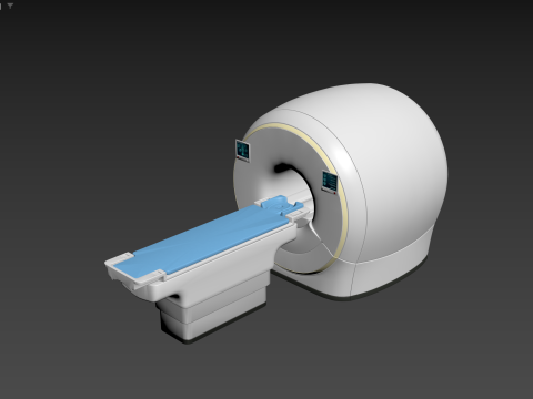 MRI scanner MRT 3D Modell
