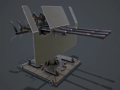 Machine Turret 3D Model