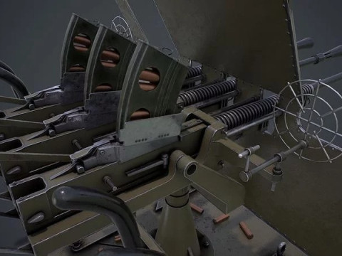 Machine Turret 3D Model