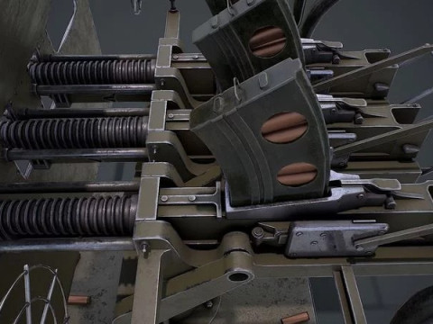Machine Turret 3D Model