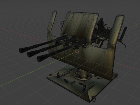 Machine Turret 3D Model