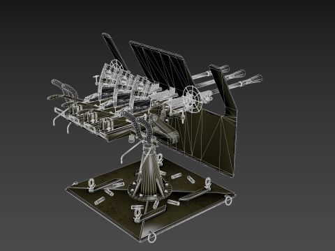 Machine Turret 3D Model