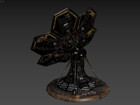 SCIFI SOLAR PANEL 3D Модель