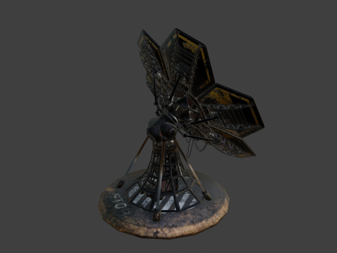 SCIFI SOLAR PANEL 3D Модель