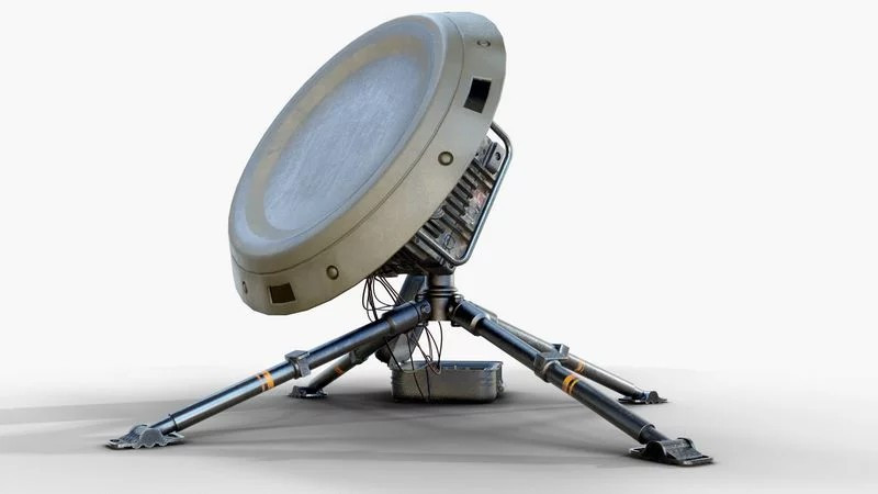 पोर्टेबल सैटेलाइट एंटीना 3D मॉडल .c4d .max .obj .3ds .fbx .stl .blend