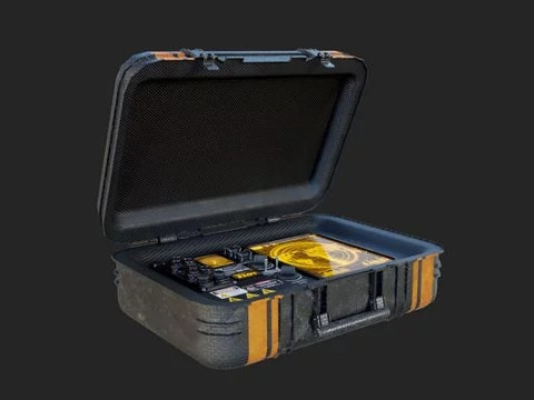 पोर्टेबल सैटेलाइट एंटीना 3D मॉडल