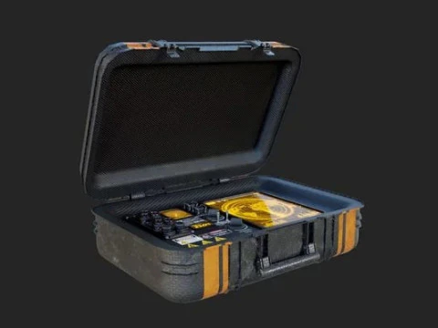 Portable Satellite Antenna 3D Model