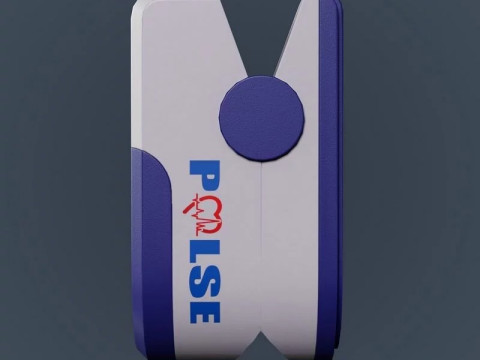 Finger Pulse Oximeter 3D Model
