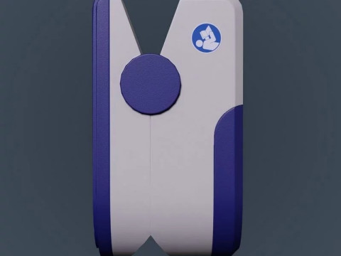 Finger Pulse Oximeter 3D Model