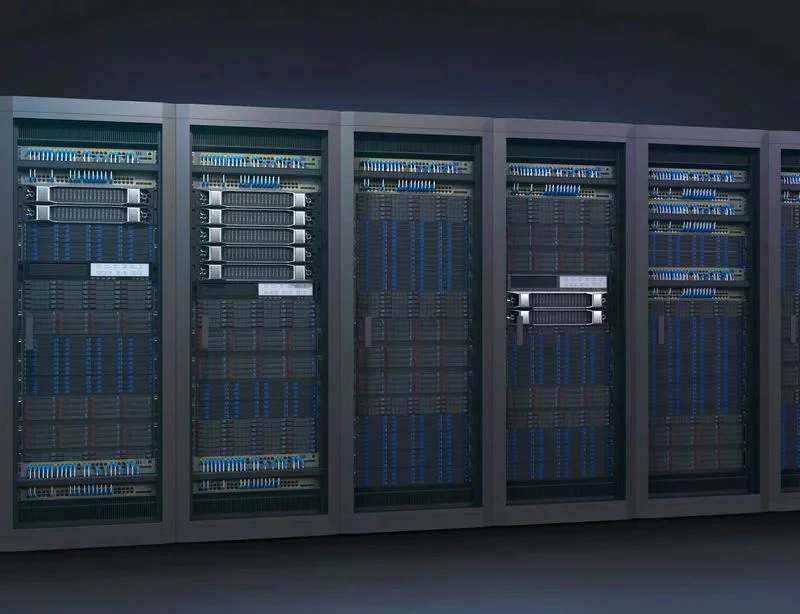 Modular Server Rack 3D Model .c4d .max .obj .3ds .fbx .stl .blend 