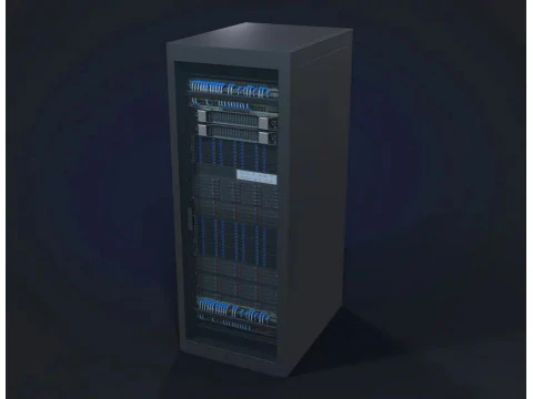 Modular Server Rack 3D Model