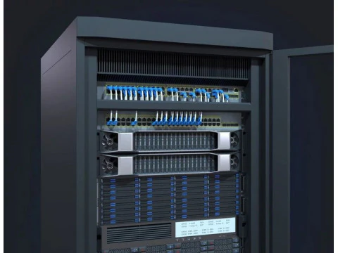 Modular Server Rack 3D Model