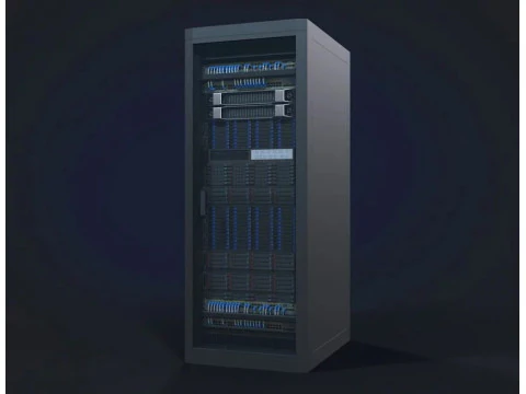 Modular Server Rack 3D Model
