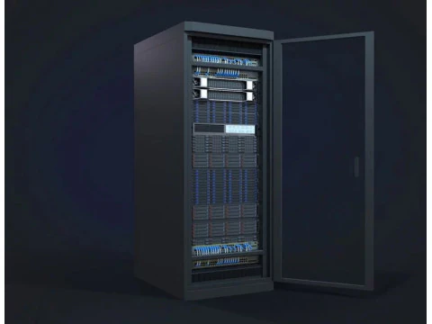 Modular Server Rack 3D Model