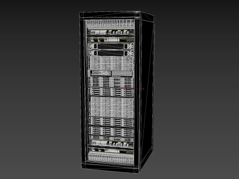 Modular Server Rack 3D Model