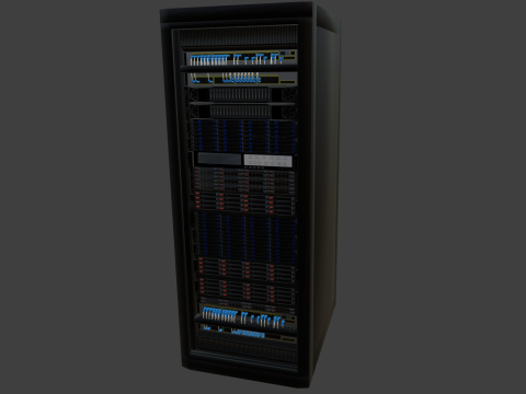 Bastidor modular para servidores Modelo 3D