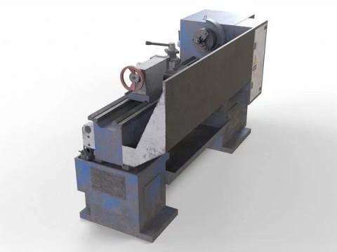 Turning lathe machine old Model 3D