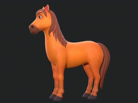 Horse Cartoon 3D 모델