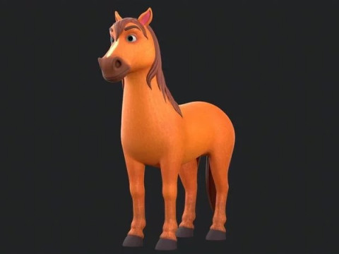 Horse Cartoon 3D 모델