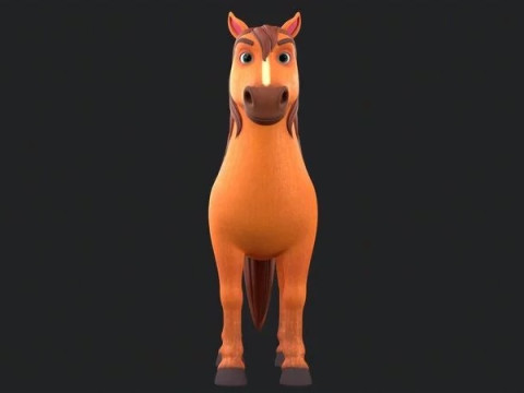 Horse Cartoon 3D 모델