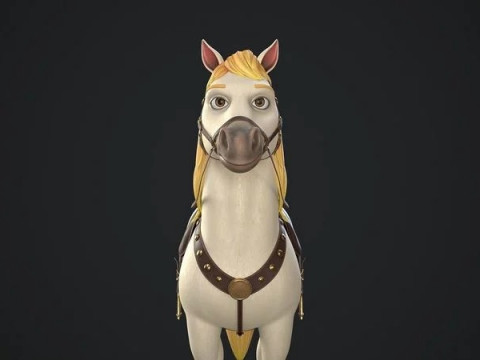 Cartoon Horse 3D Model
