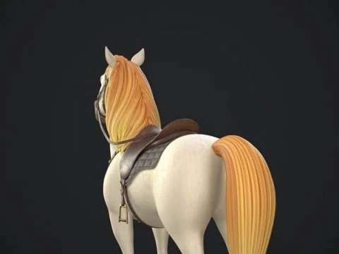 Cartoon Horse 3D Model