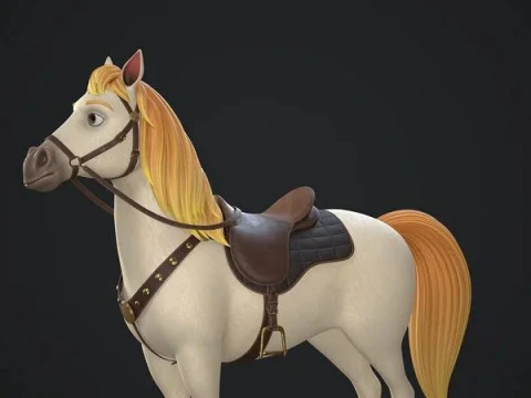 Cartoon Horse 3D Model