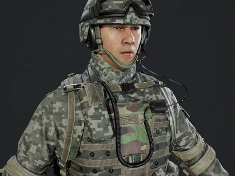 Chinese Soldier Special Forces Military 3D मॉडल