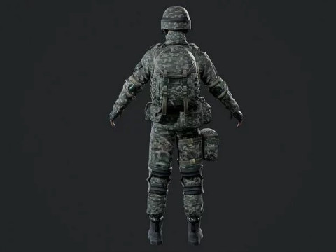 Chinese Soldier Special Forces Military 3D मॉडल