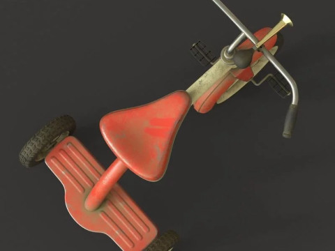 Old Tricycle 3D Model