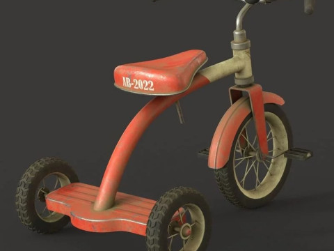 Old Tricycle 3D Model