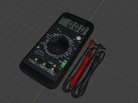 Multimeter digital Model 3D