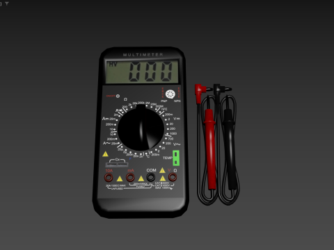 Multimeter digital Model 3D