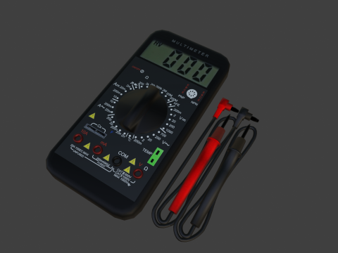 Multimeter digital Model 3D
