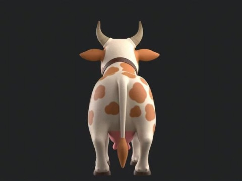Cartoon Cow 3D 모델