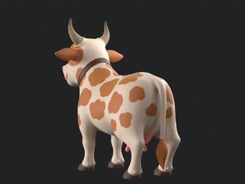 Cartoon Cow 3D 모델
