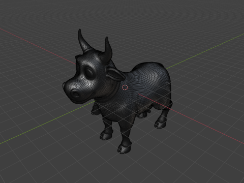 Cartoon Cow 3D 모델