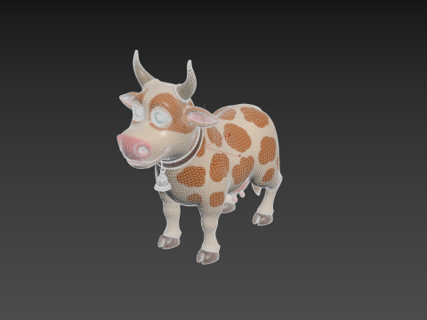 Cartoon Cow 3D 모델