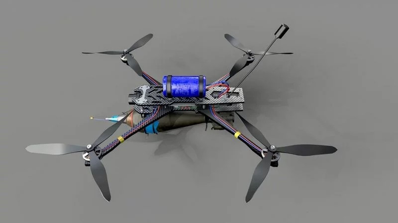 FPV KAMIKAZE DRONE 3D मॉडल .c4d .max .obj .3ds .fbx .stl .blend