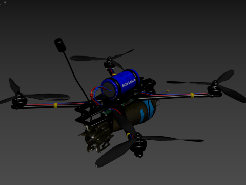 FPV KAMIKAZE DRONE 3D मॉडल
