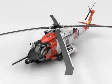 SH-60 Guardia costiera Sea Hawk Modello 3D