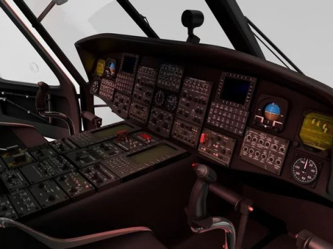 SH-60 Sea Hawk Coast Guard 3D Модель