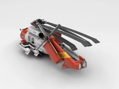SH-60 Sea Hawk Coast Guard 3D Модель