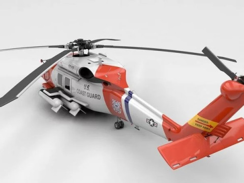 SH-60 Sea Hawk Coast Guard 3D Модель